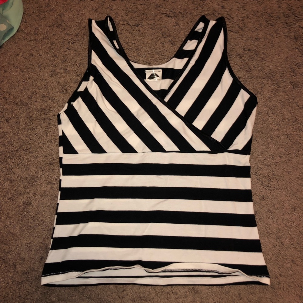 Striped crop top